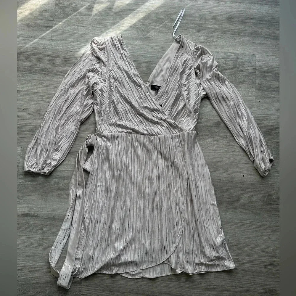 Guess party dress beautiful elegant chic shiny Sz 12